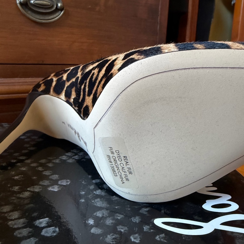 Sam Edelman Leopard Print Pointed Toe Stiletto Pu… - image 4